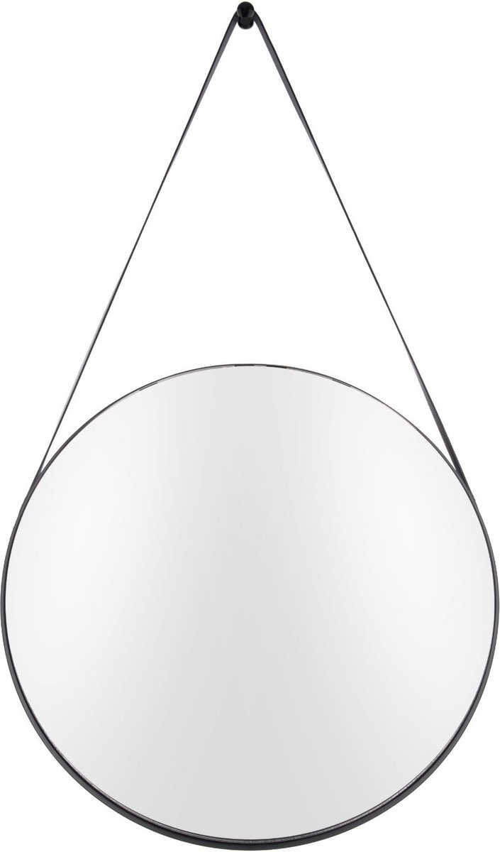 Present Time Spiegel Balanced - Zwart - Ø47cm - Modern