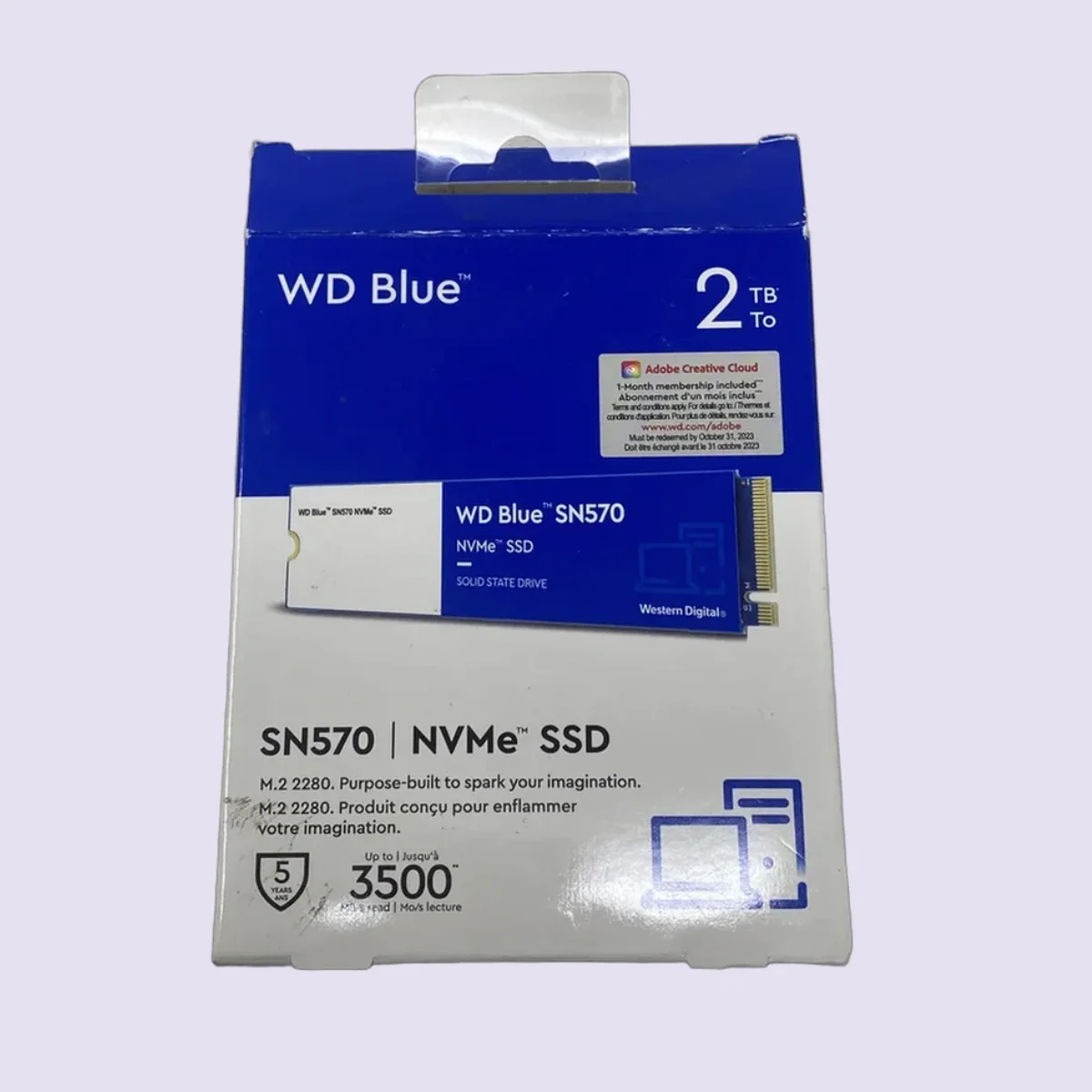 WD Blue SN570 2TB Interne SSD M.2 NVMe PCIe Gen3
